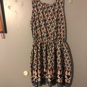Multi print dress.